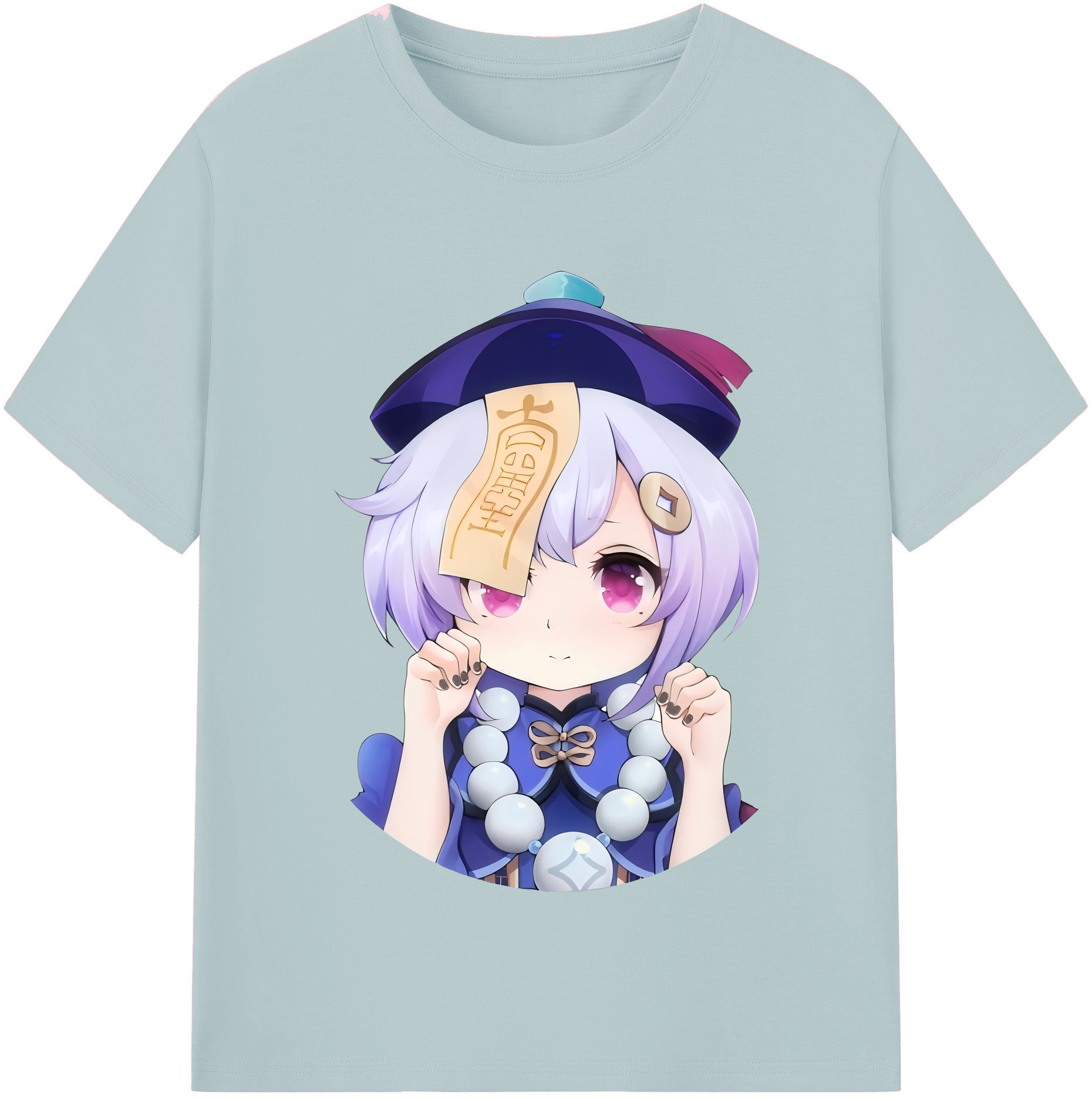 げんし神 七七 なな  genshin Nana 綿100％半袖Tシャツ（フロントプリント）